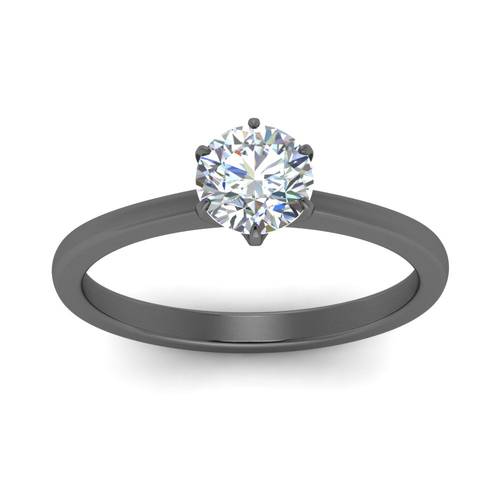 Classic Six Prong Solitaire Ring