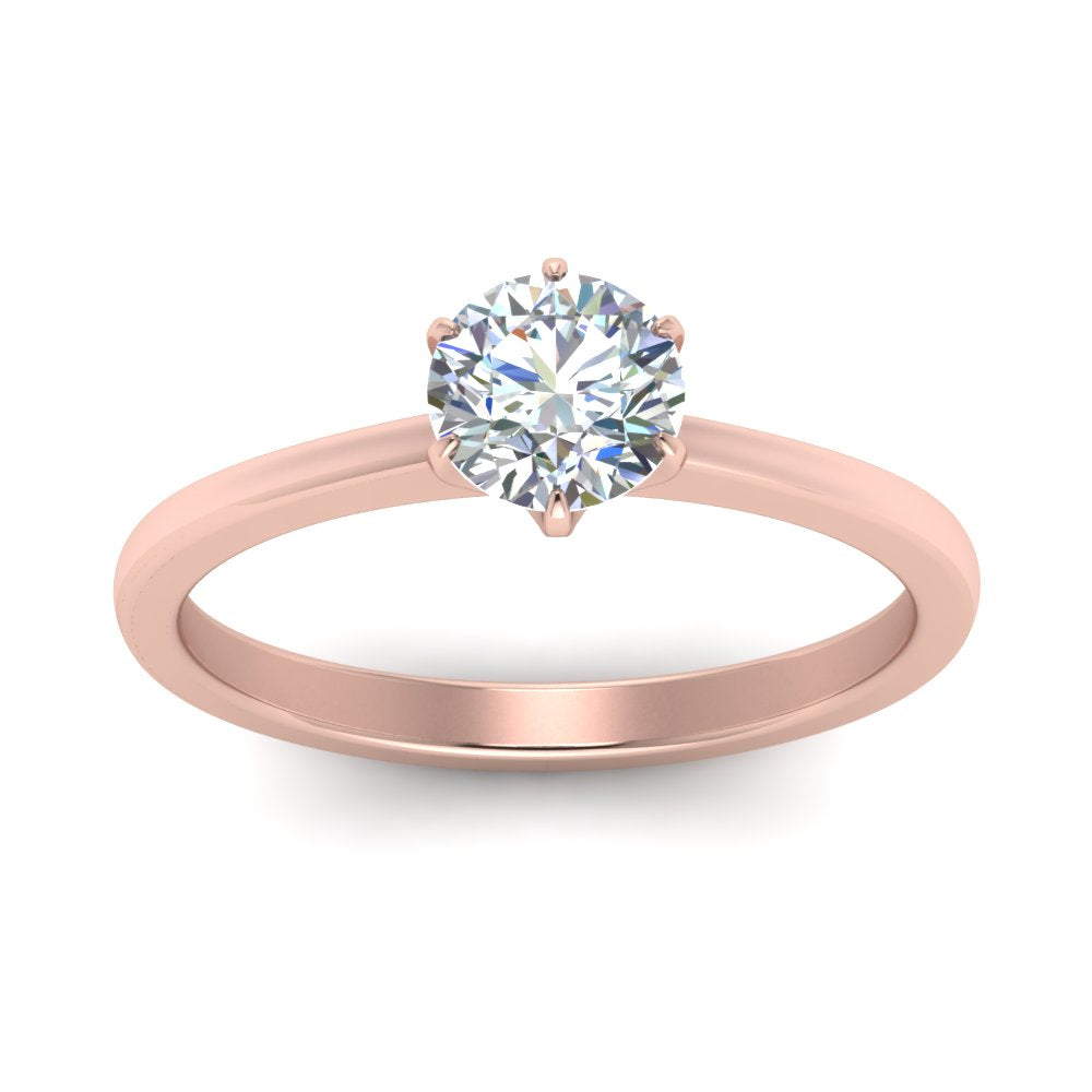 Classic Six Prong Solitaire Ring