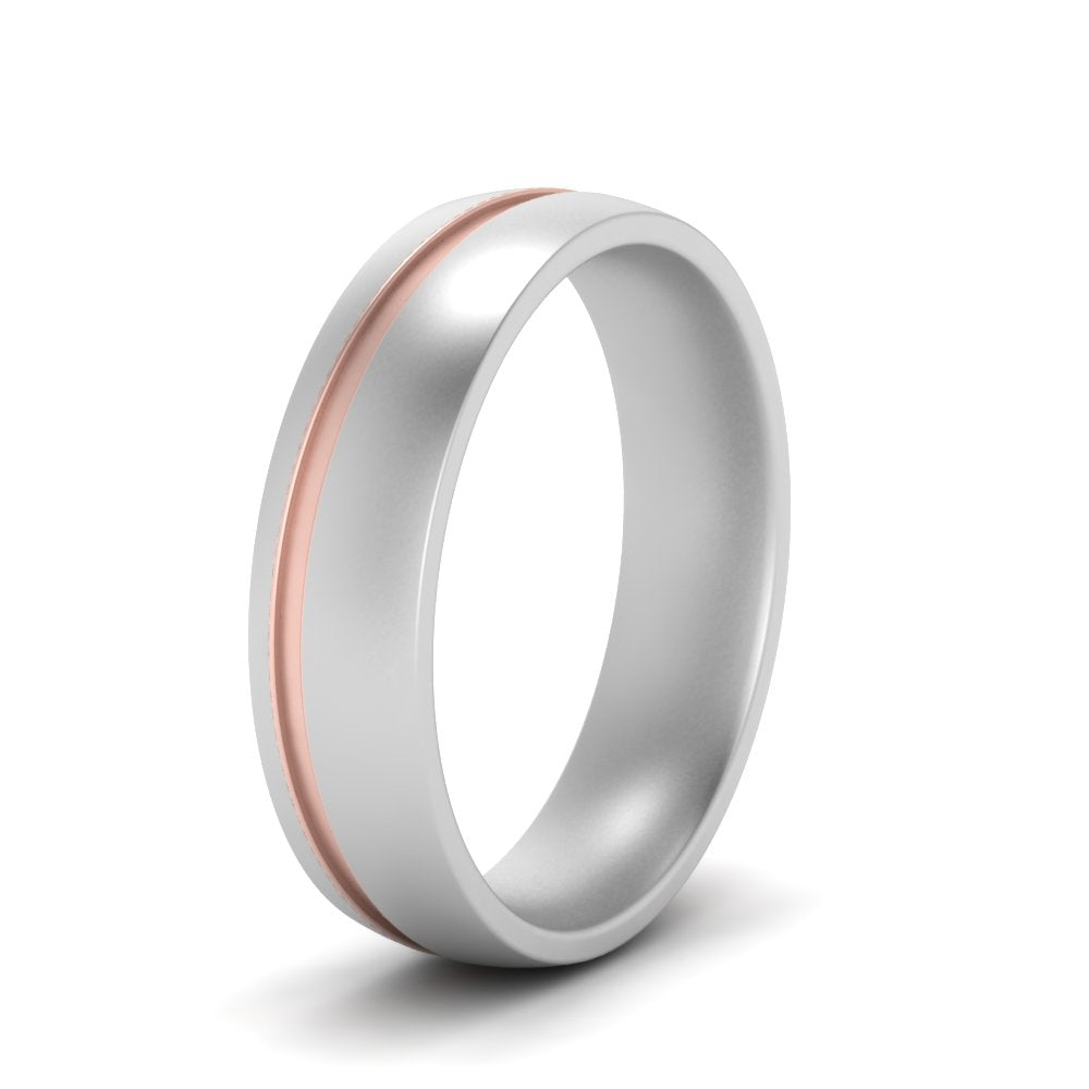 Grooved 2 Tone Mens Band