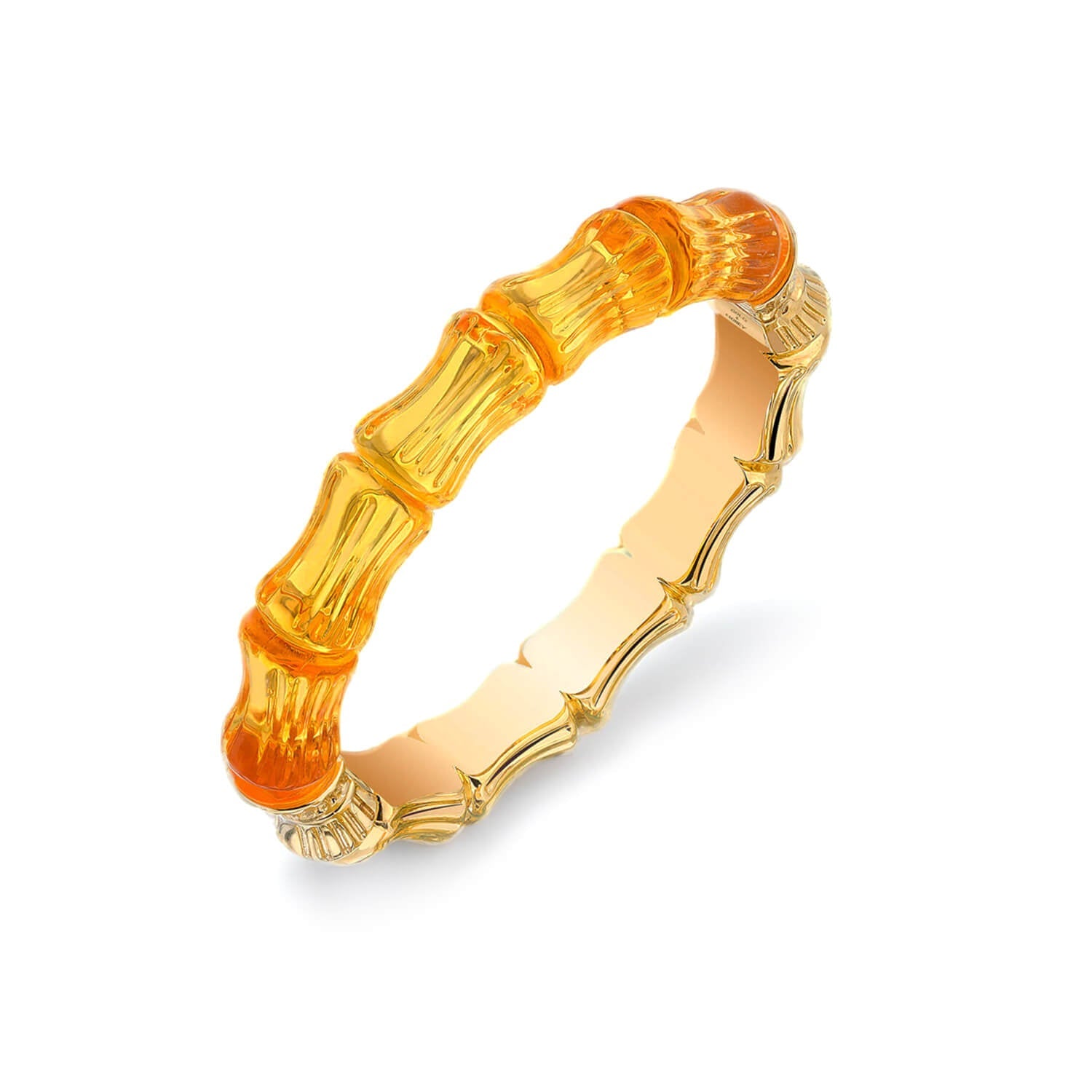 Bamboo Lucite Hinge Bangle