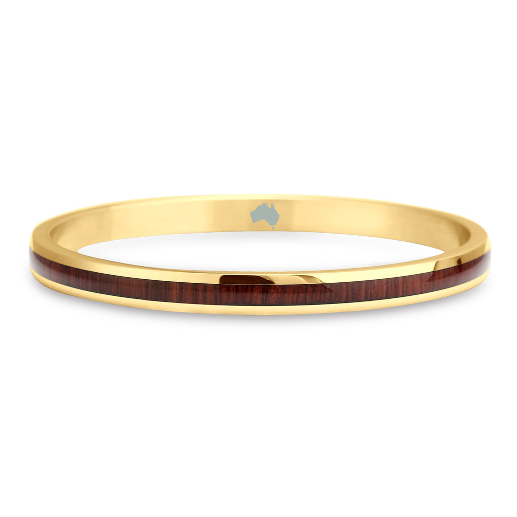 Jarrah Bangle - Yellow Gold