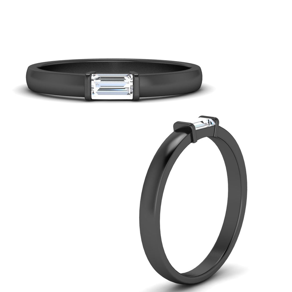 Mens Baguette Diamond Engagement Ring