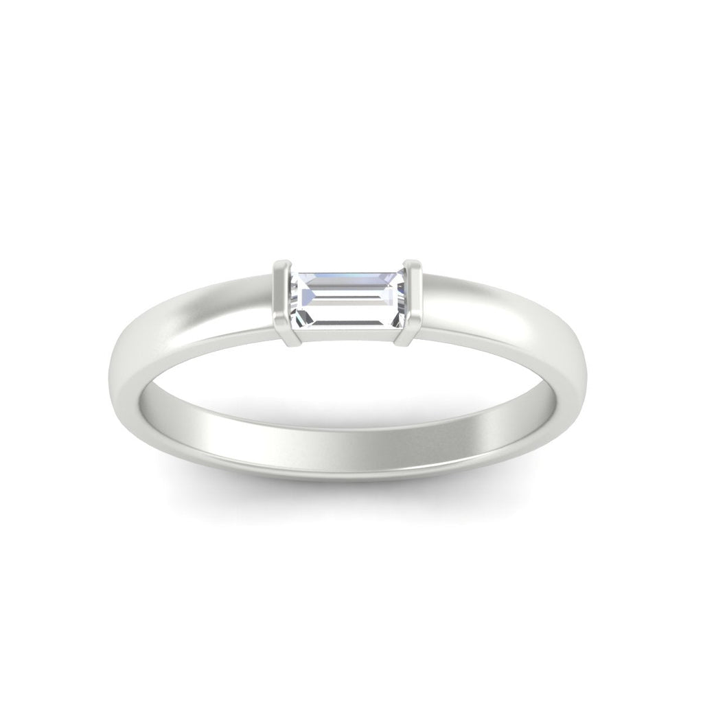 Mens Baguette Diamond Engagement Ring