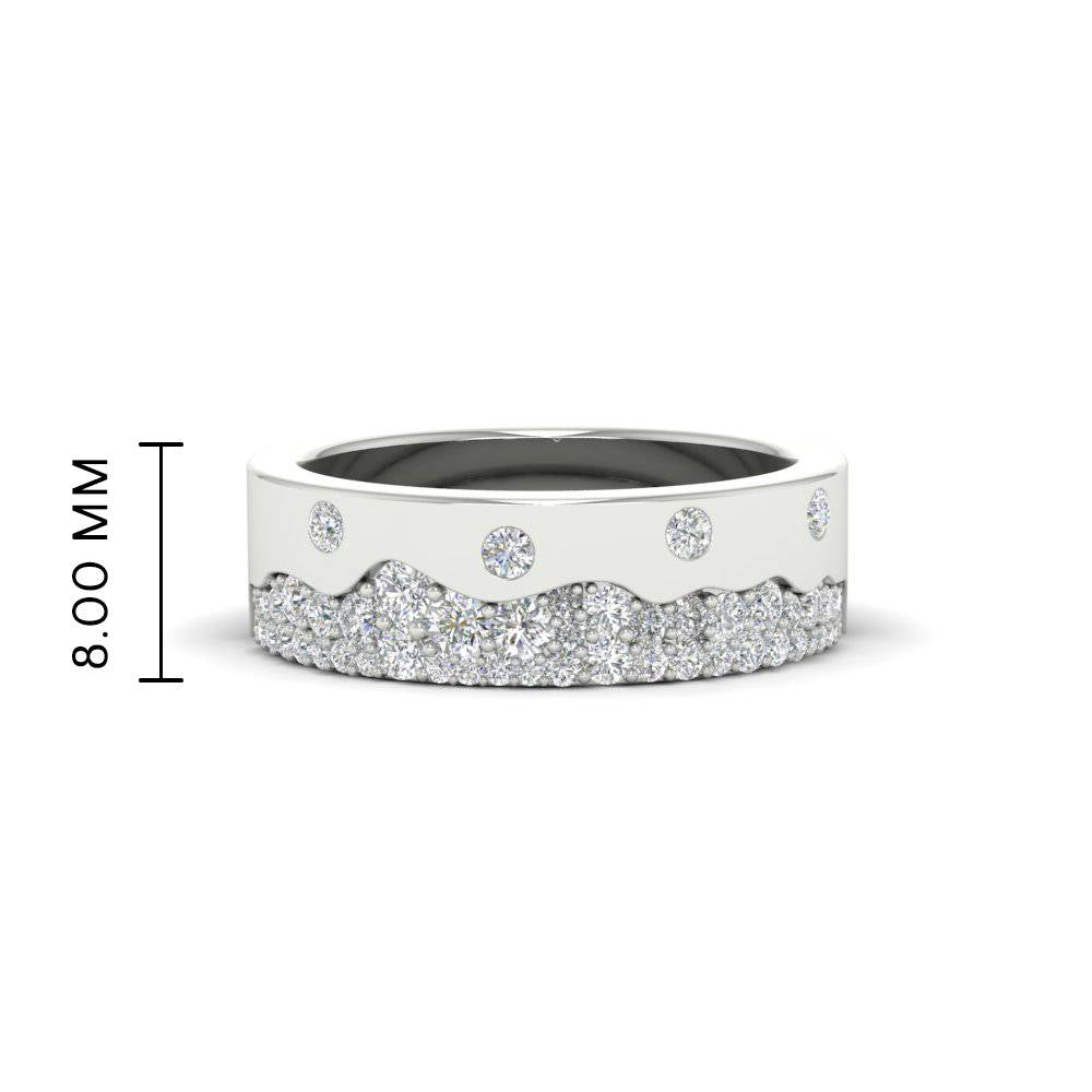 Mountain Stone Mens Wedding Ring