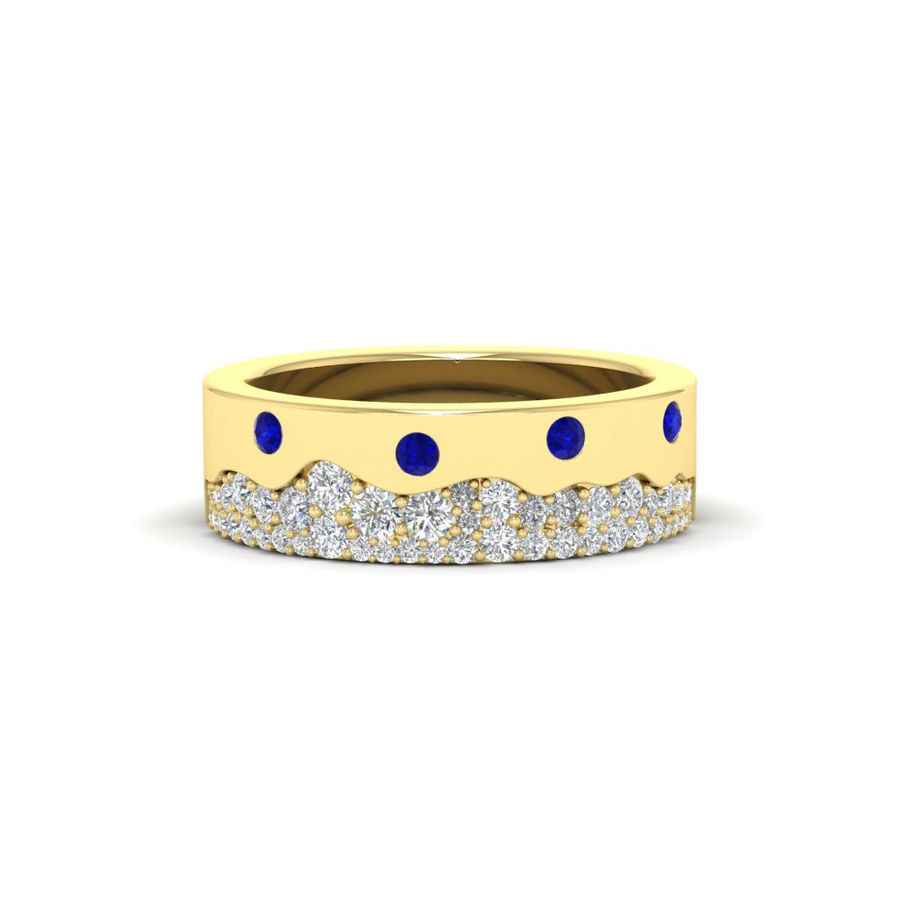 Mountain Stone Mens Wedding Ring