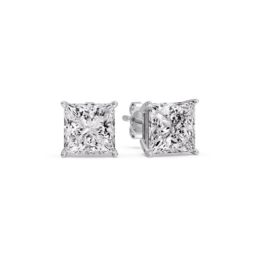 Princess Cut Diamond Stud Earring