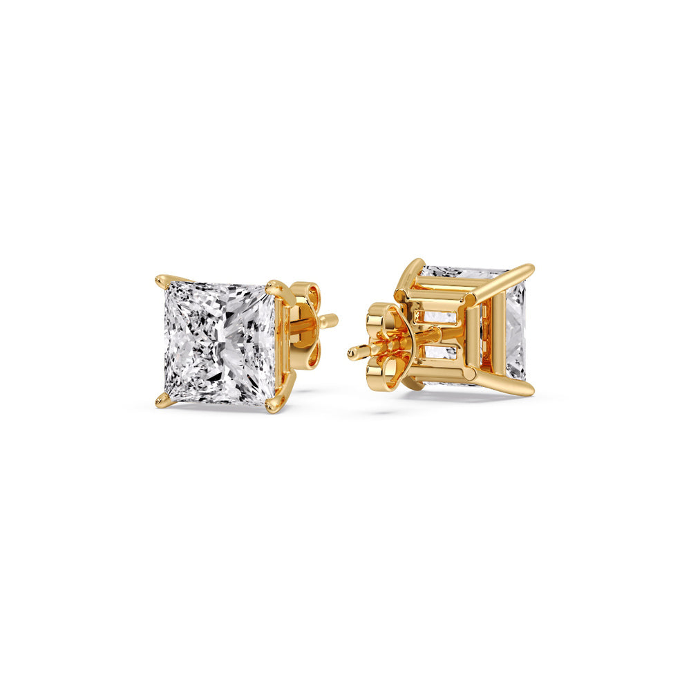 Princess Cut Diamond Stud Earring