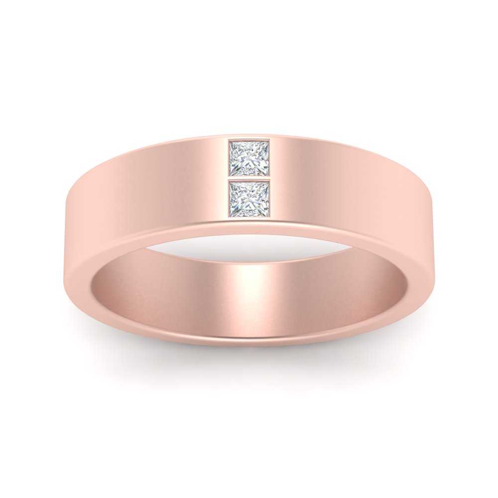 Square Diamond Mens Band