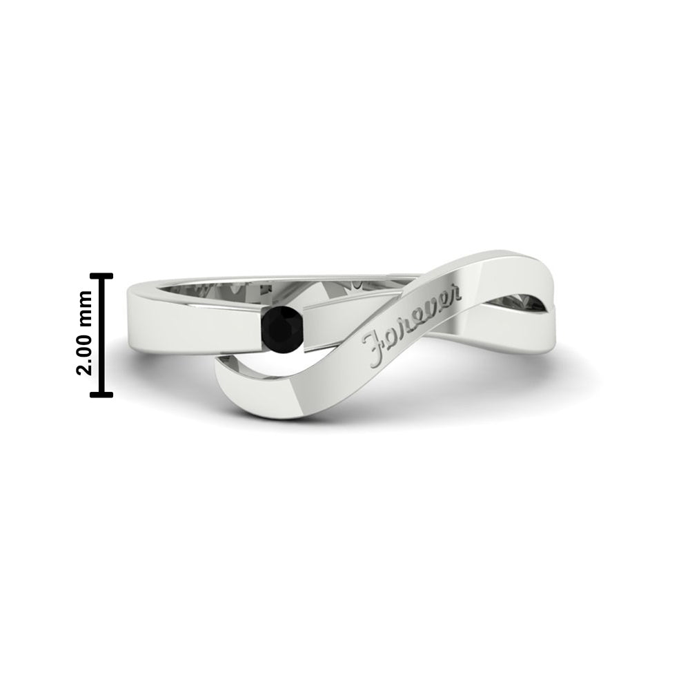 Swirl Love Mens Wedding Ring