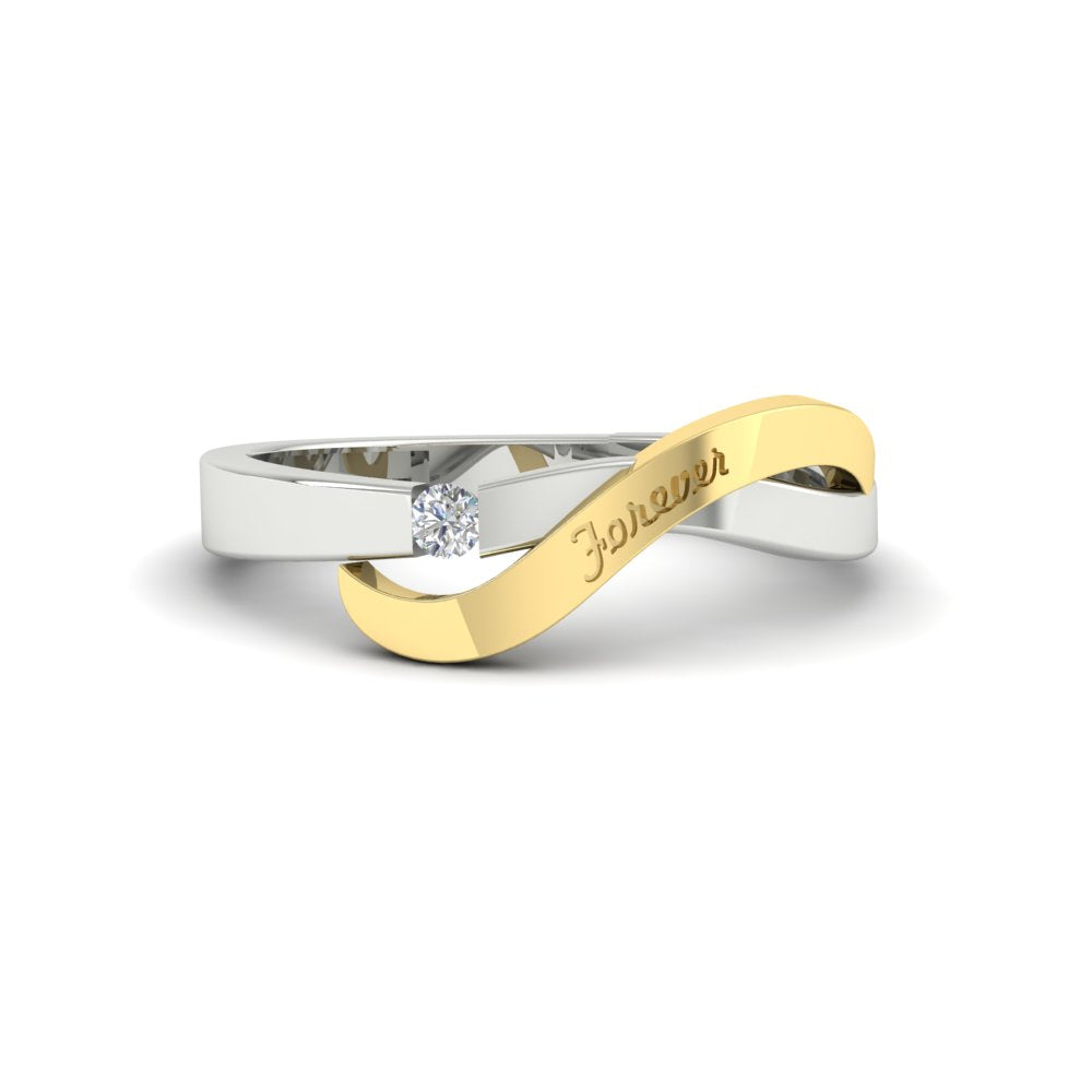 Swirl Love Mens Wedding Ring