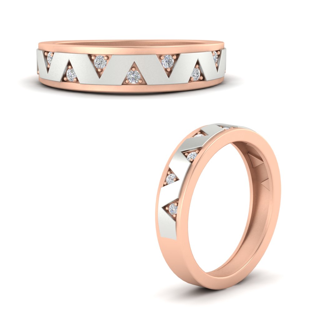 Two Tone Male Wedding Band