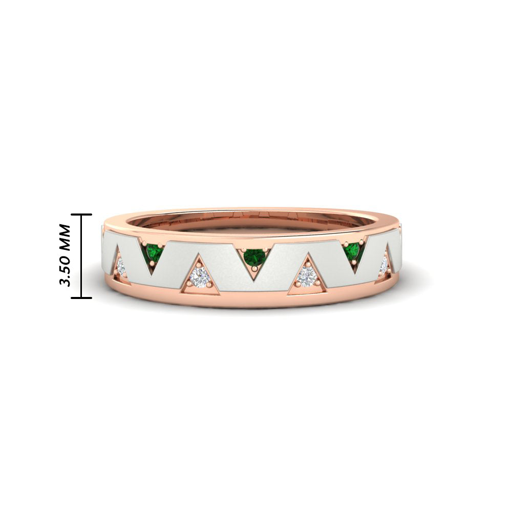 Two Tone Male Wedding Band