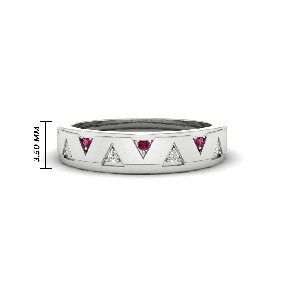 Two Tone Male Wedding Band