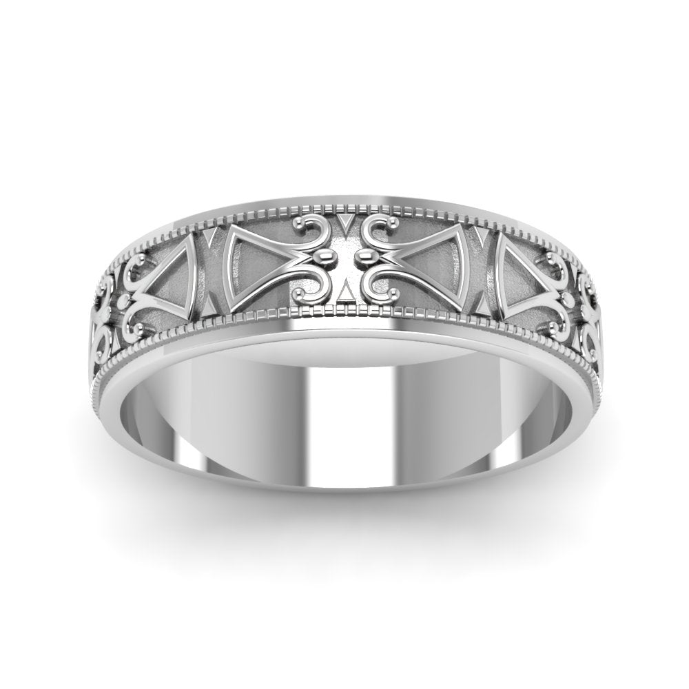 Antique Design Wedding Band